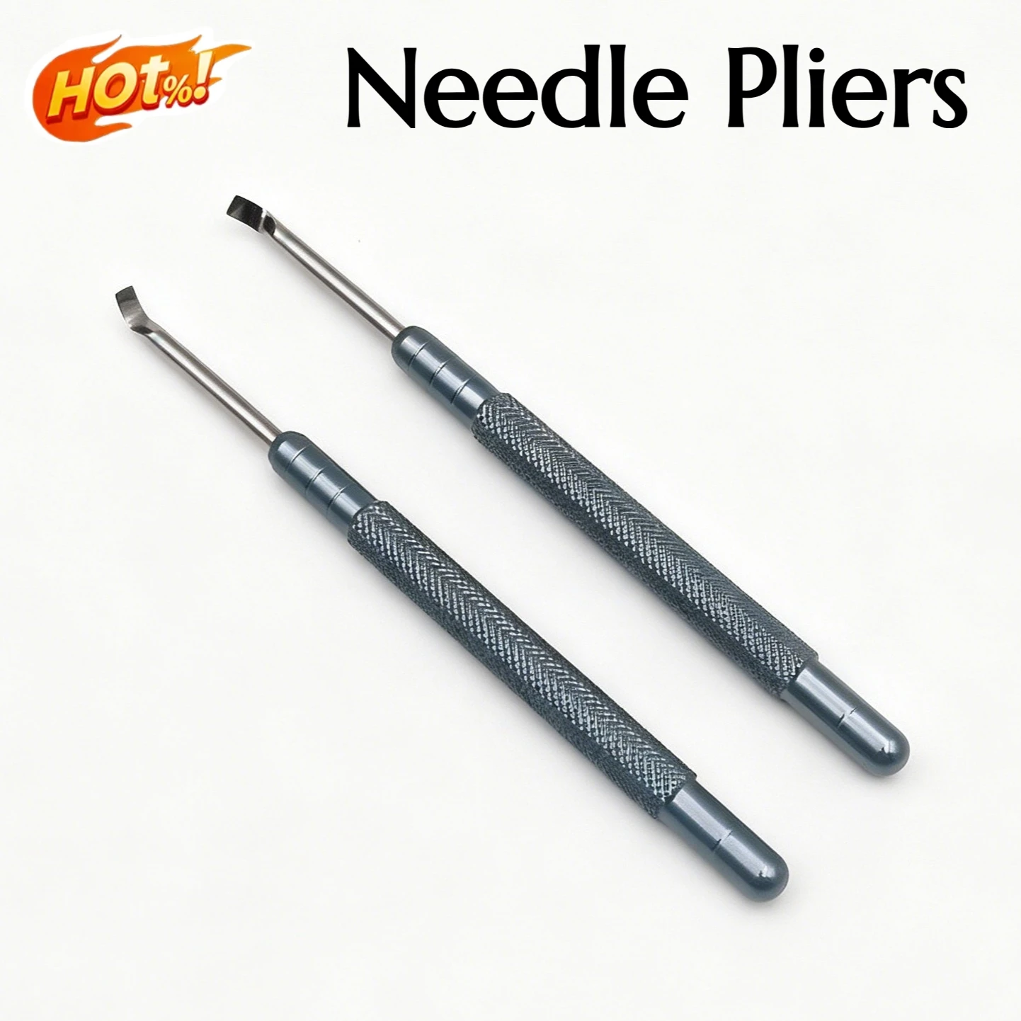 Stainless Steel 2 Pack Watch Needle Lifting Tool Watch Hand Remover Tools Levers with Flat Blade for Watchmaker