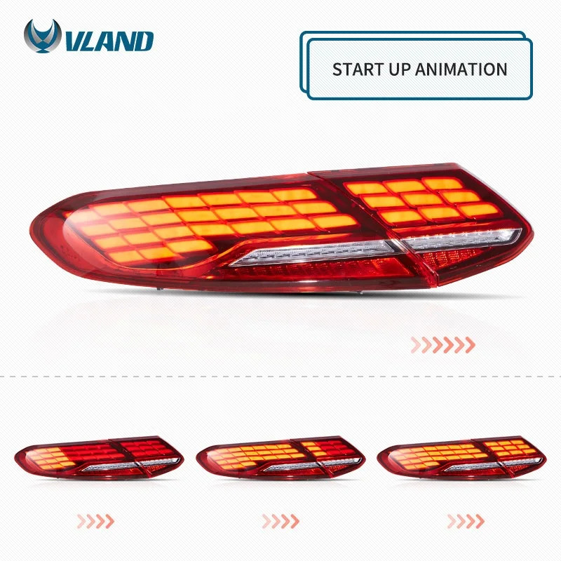 VLAND Factory Full LED nuevo estilo luces traseras LED 2016-2021FOR BENZ CLASE C Plug-and-Play impermeable