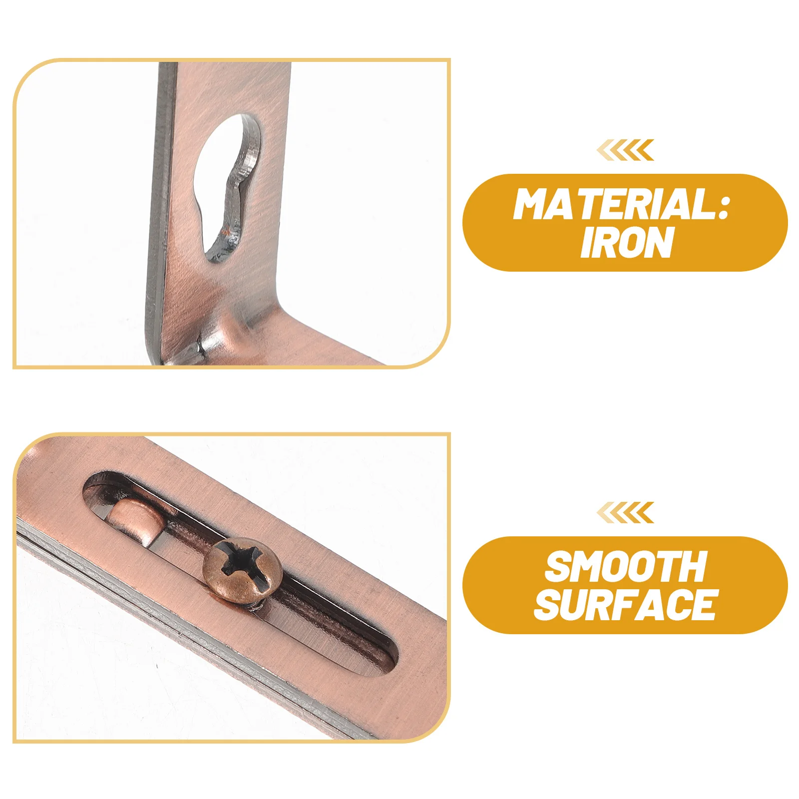 

2Pcs Iron Curtain Rod Bracket Adjustable Fit 18-22mm Vintage Bronze Style Drapery Holder for Home Decoration Curtain Rod Bracket