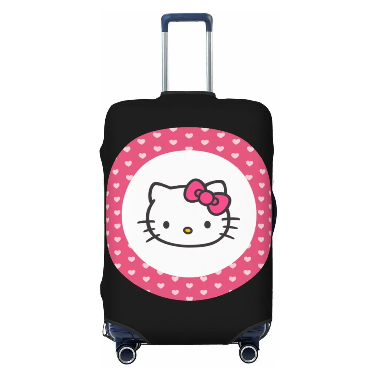 

Custom Hello Kitty Smiley Luggage Cover Cute Suitcase Protector Covers Suit For 18-32 inch
