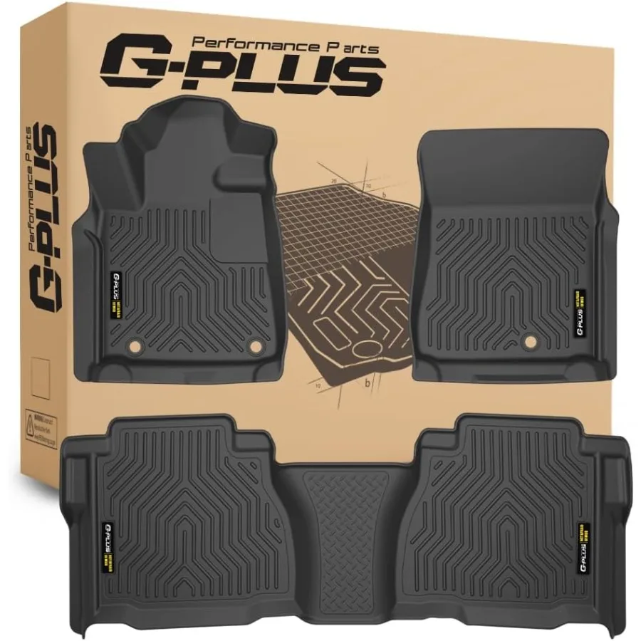 

Автомобильные коврики 3 шт. подходят для 2007 2008 2009 2010 2011 Toyota Tundra Double CrewMax Cab Pickup TPE напольные вкладыши всепогодные полные