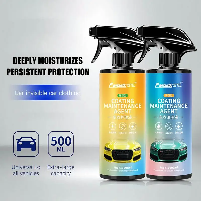 

Car Coating Spray Car Wash Cleaning Agent 16.9oz Liquid Ceramic Car Coating Auto Cleaner Agent Kit Anti-Scratch And Anti-stain