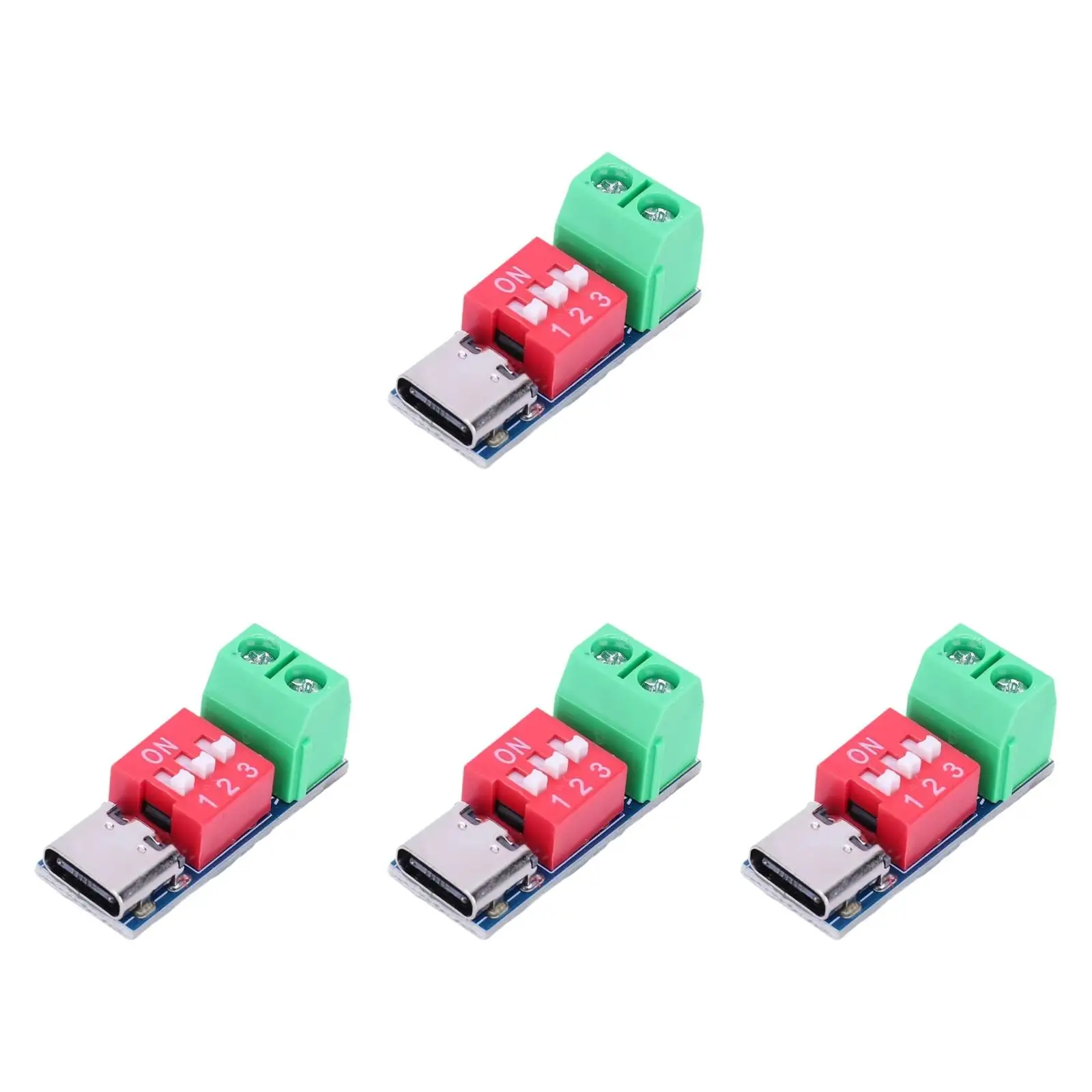 

USB C PD Trigger Board 5V 9V 12V 15V 20V Voltage Regulator USB C PD protocol Board Forward and Reverse Insertion Detection