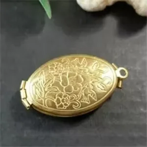

BoYuTe (50 Pieces/Lot) 20*33MM Oval Locket Pendant Brass Material Photo Locket Can Open Handmade Diy Jewelry Accessories