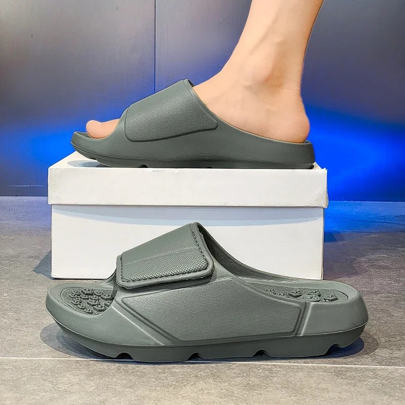 Outdoor-Sandalen, Strand-Freizeitschuhe, Neue Sommer-Herren-Massage-Pantoffeln, Indoor-Slipper mit Weicher Sohle, Herren-Flip-Flops, Herrenschuhe – Detail 18
