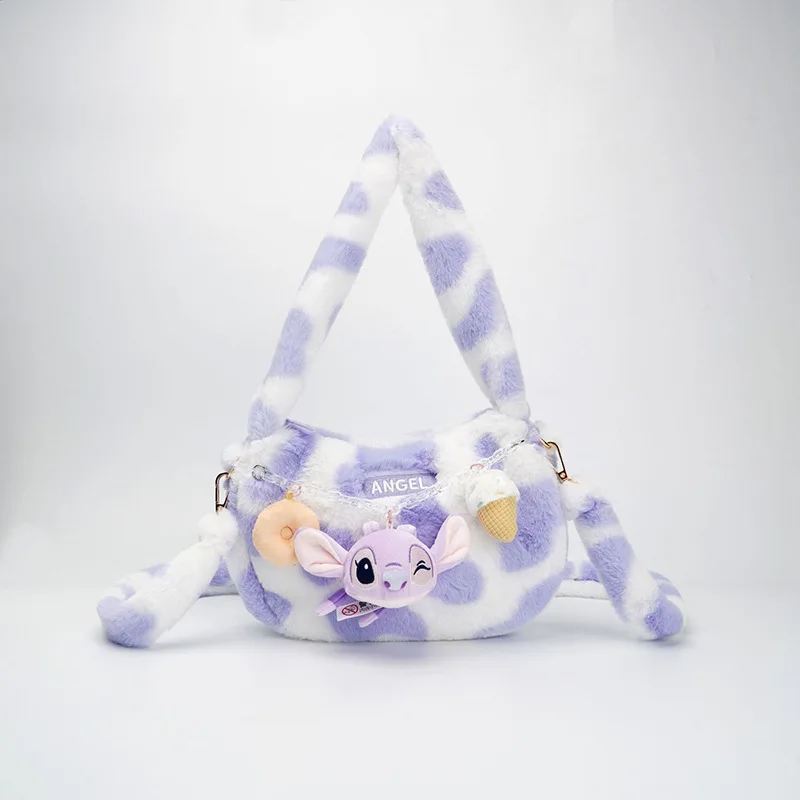 

Плюшевая сумка-хобо Disney Lotso Alien Angel, стильная клетчатая сумка через плечо для повседневного использования