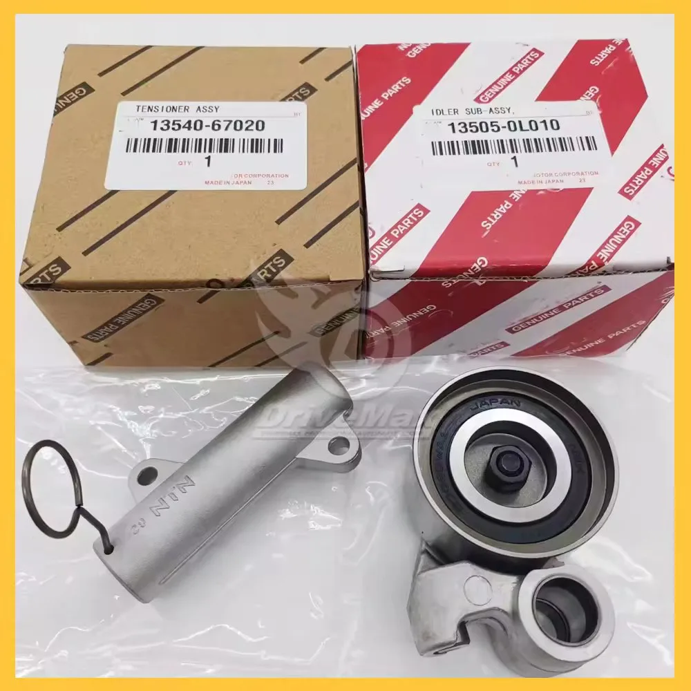

Timing Belt Pulley Set Kit OEM 13540-67020 and 13505-0L010 Fits for TToyota Hilux Vigo Innova Fortuner 2005 2014