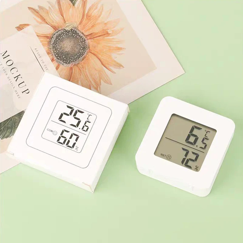 Mini Indoor Room Electronic Temperature Humidity Meter LCD Digital Thermometer Hygrometer Sensor Gauge Weather Station for Home