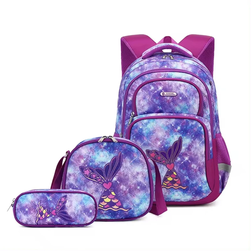 

Backpack And Lunchbag Set For Kids School Bags For Girls Teen Set Students School Backpacks 3PCS,A Backpack,A Pen Bag,A Meal Bag