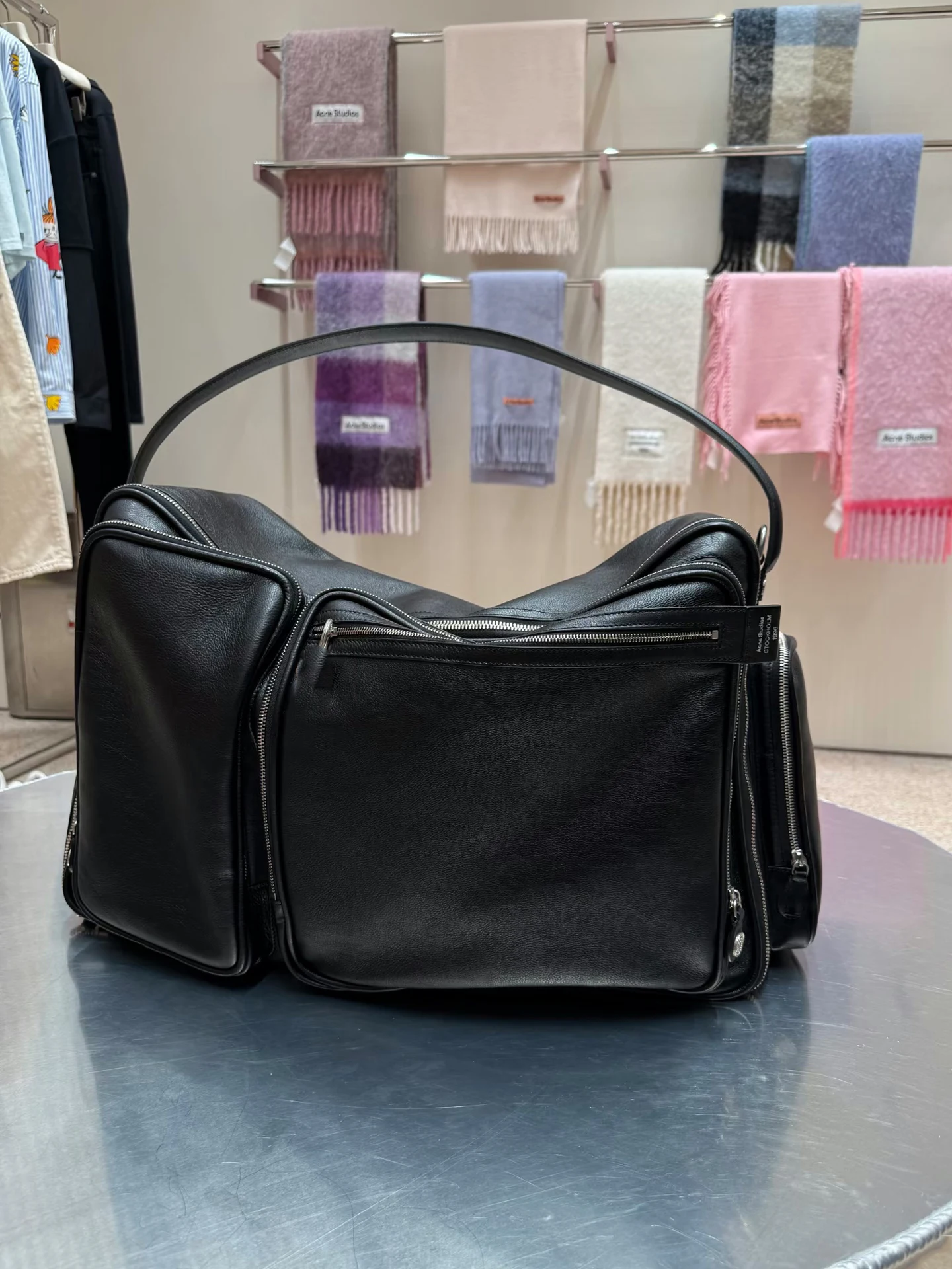 

Trendy Large Capaci Leather Tote Bag Women's Single oulder Bag Casual Handbag with Multiple kets Faionable Hobo Bag