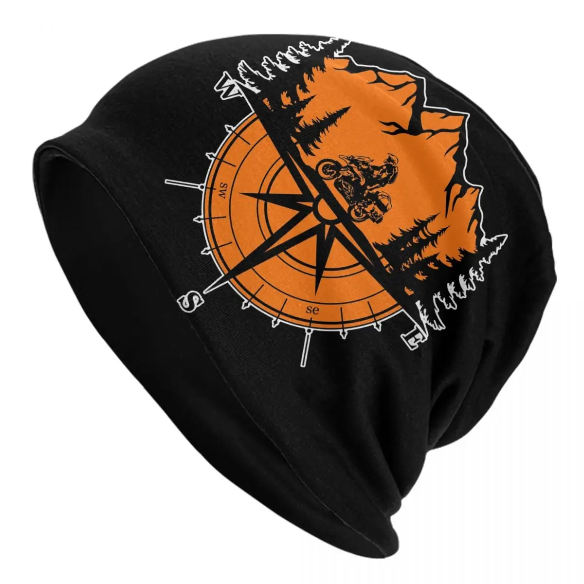 Mountain Adventure GS Motorbike Compass Explore Bonnet Hat Knitting Hats Men Women Hip Hop Unisex Adult Winter Warm Beanies Cap