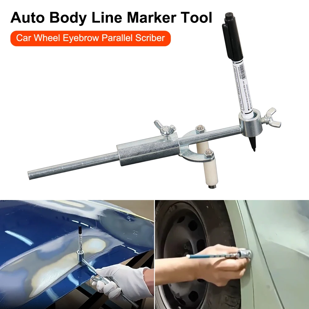 

Car Wheel Eyebrow Parallel Scriber Adjustable Wheel Arch Scriber Auto Body Line Marker For Scriber Sheet Metal Dent Repairing