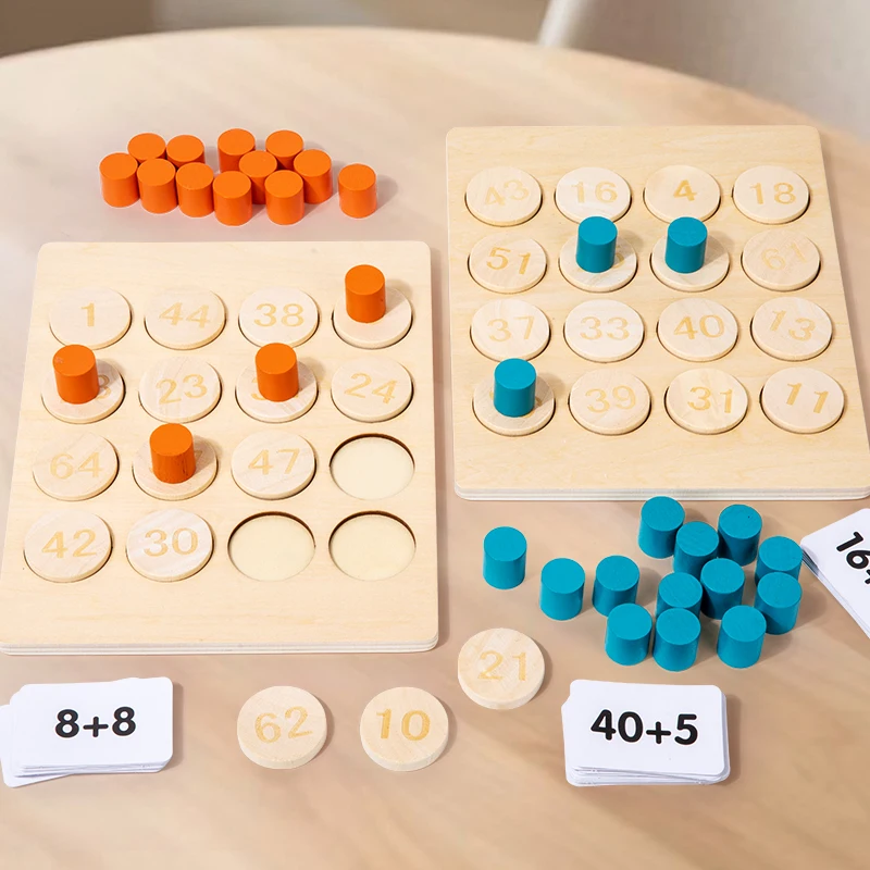Juego de cálculo de números divertido, entrenamiento de pensamiento lógico, juguete educativo de matemáticas, material didáctico con sentido de números para suma y resta