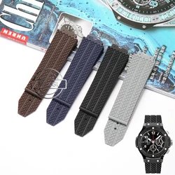 Silicone Watch Band For HUBLOT BIG BANG 25*19mm Men's Watch Strap Waterproof Sport Rubber Bracelet Watch Accessories