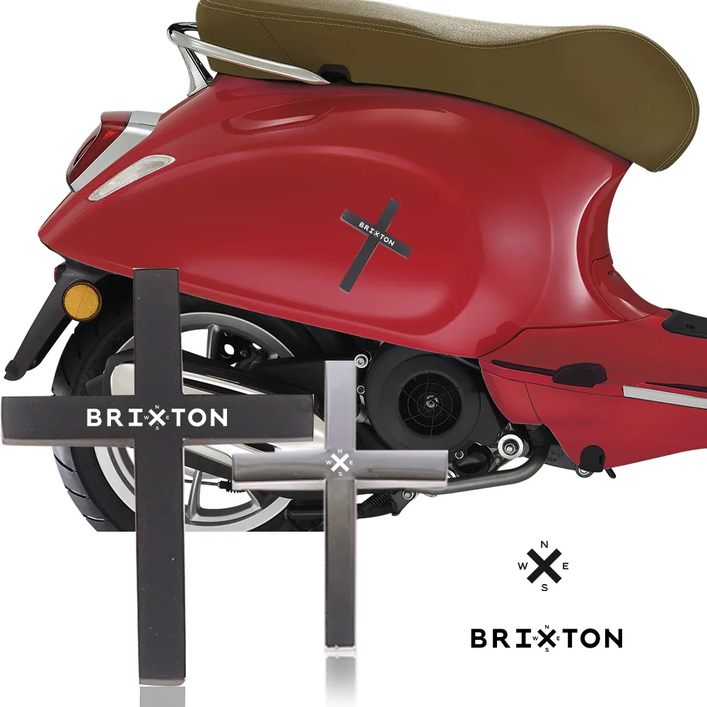 3D Metal Jesus Cross Scooter Sticker Motorcycle Decals Side Emblem Decor For Brixton BX 250 Cromwell Crossfire Advisa Sunray