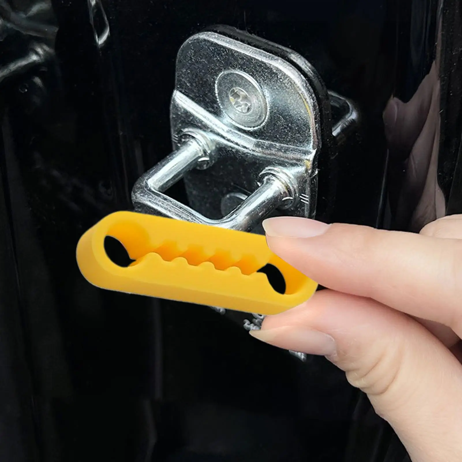4 Stück Universal Auto-Türschloss-Dämpfer Puffer Silikon Geräuschdämpfer Dichtung Stoßdämpfer Kissen Schallisolierung Auto-Zubehör