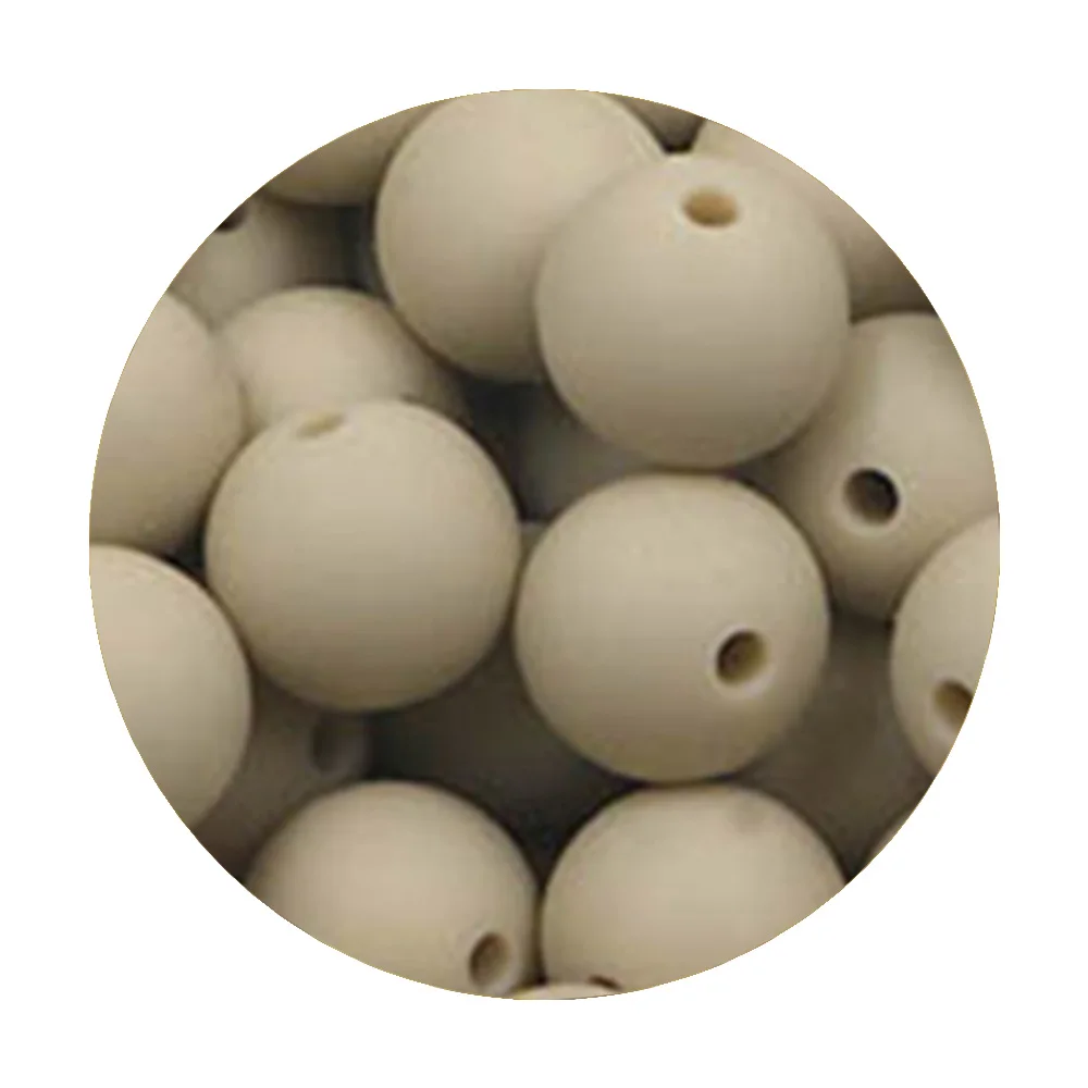 50 Teile/los 9/12/15mm Lose Perlen Silikon Runde Perlen Perle Perlen Lebensmittel Grade Für Schmuck Machen DIY Handgemachte Accessoires