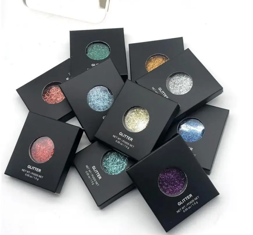 50pcs Single Eye Shadow Pan Matte Shimmer Glitter Metallic Eyeshadow Palette Private Label Custom Logo Vegan Makeup Wholesale