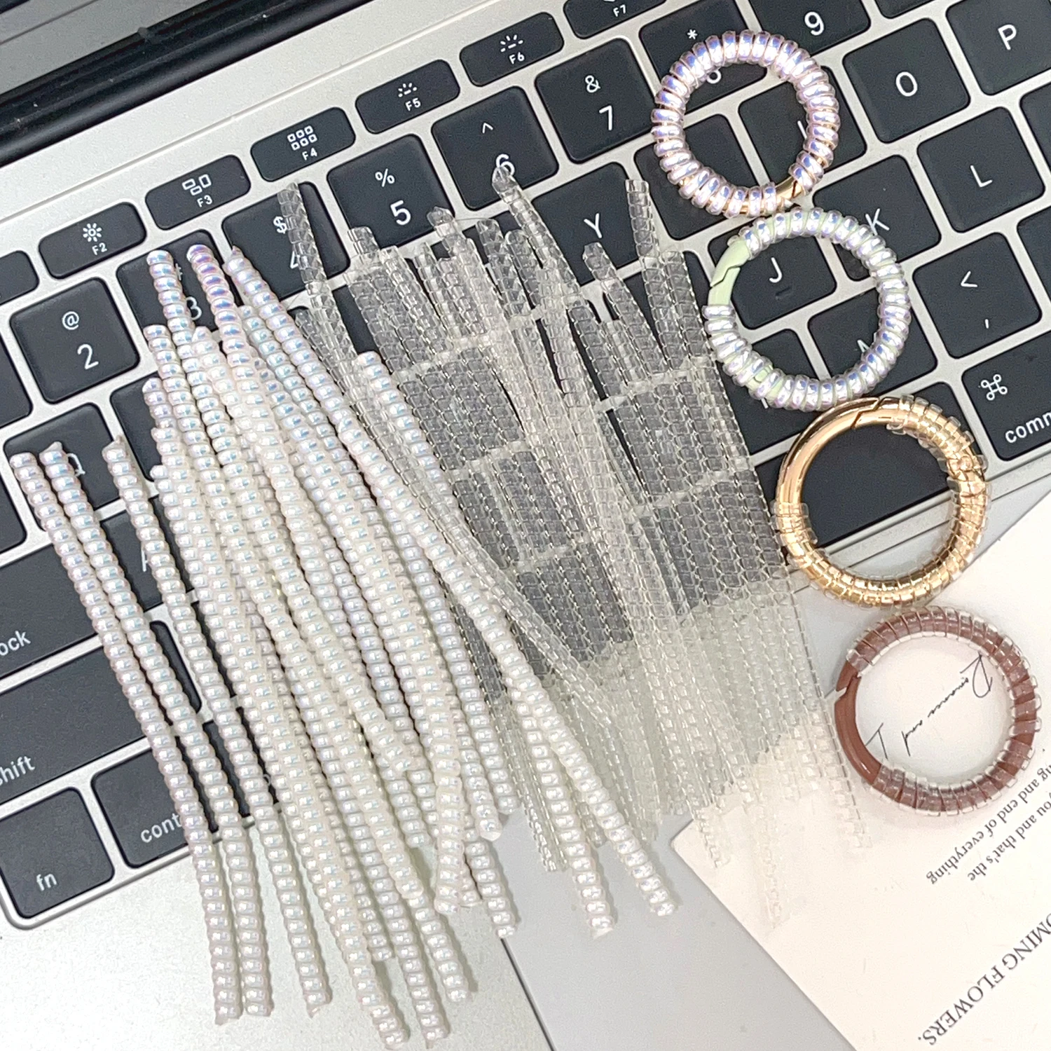 Anti-loss Buckle Protective Ring for Labubu Reusable Clear Silicone Rope Doll Keychain Protection Rings Winding Fixed Accessory