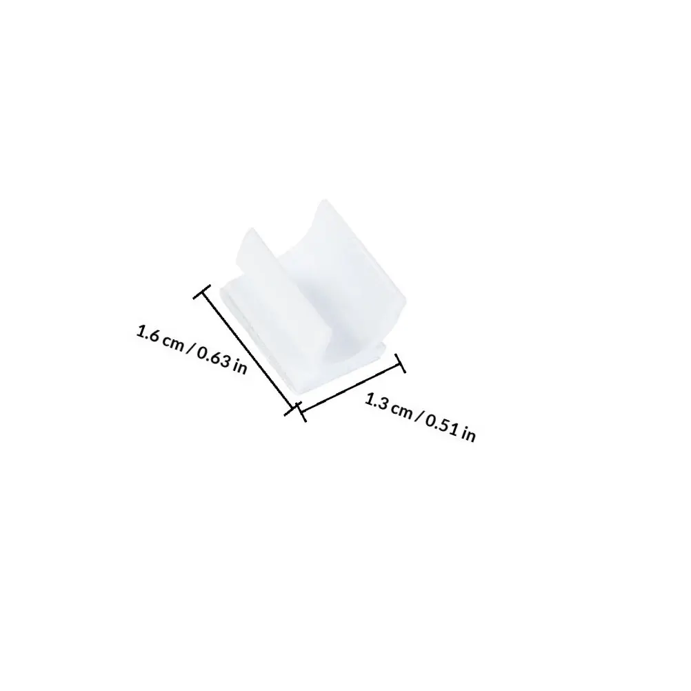 125Pcs Pen Clamp Adhesive Plastic Pen Holder Clips for Whiteboard Refrigerator Desktop School Office Storage Convenience