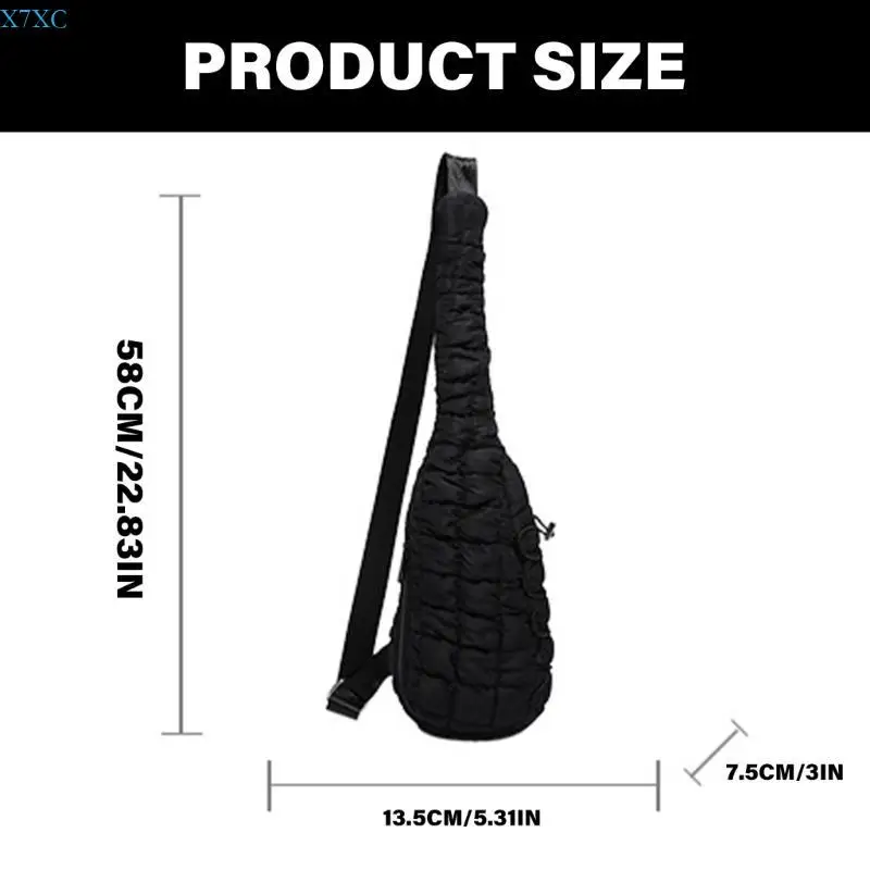 X7XC حقيبة حزام نسائية فريدة من نوعها محفظة صدر عادية مع حقائب كروس بحزام قابل للتعديل #6