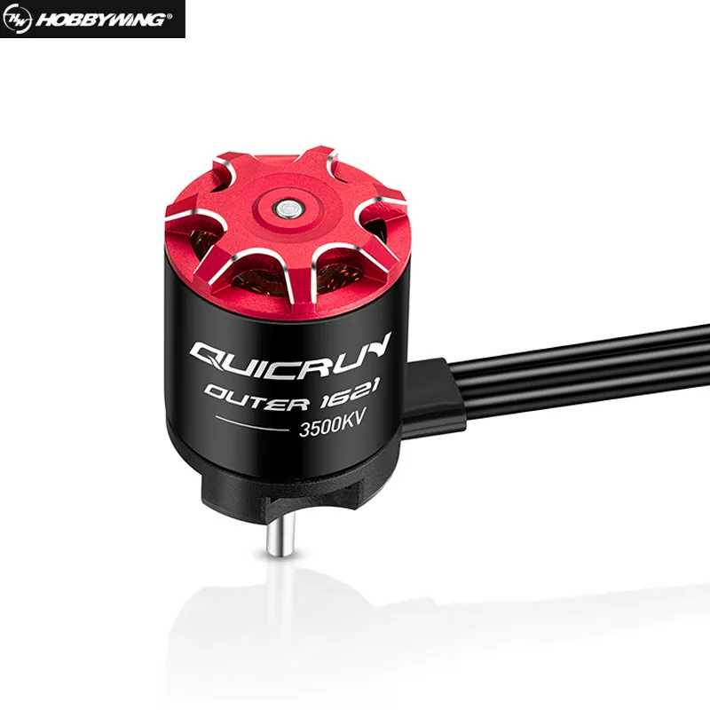 Hobbywing QuicRun Outer 1621 SL Sensorless Brushless Motor 3500KV 2-3S Suitable for 1:24 RC Car Crawlers Upgrade Accessories