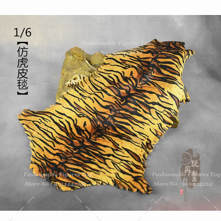 1/6 مقياس لتقوم بها بنفسك تقليد النمر منقوشة بطانية الجندي مصغرة الحيوان وسادة كرسي لجسم عمل الشكل 12 بوصة #5
