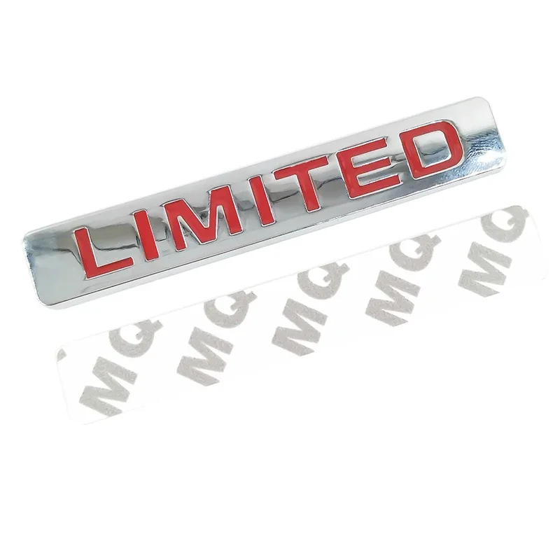3D Metal LIMITED Emblem Badge Red Black Sticker Car Body Side Wing Tailgate For Suzuki Honda Kawasaki HARLEY VW Touareg Golf