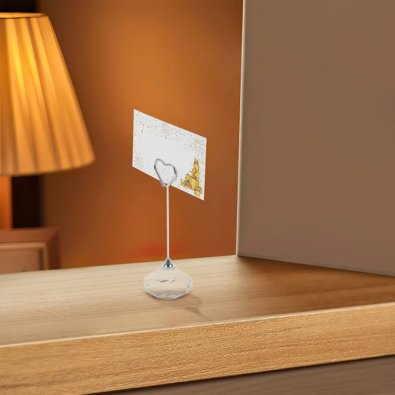 Bonito organizador de escritorio, carpeta de fotos, tarjetero de piedra Natural, Clip, soporte para notas de mesa, portadores de lugar de San Valentín, papel de boda