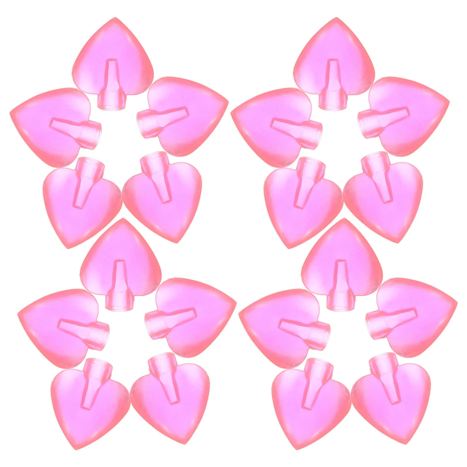 

50pcs Light String Decoration Heads 5Mm Mini Red Heart Lampshade For Led Bulbs Romantic Wedding Party Holiday Decor - Outdoor