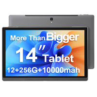 Global Version 14.1 Inch Tablet PC Big Screen 1920x1080 IPS Deca Core 12+256GB Tablet 14 Inch Android 12 4G LTE Game Study PAD