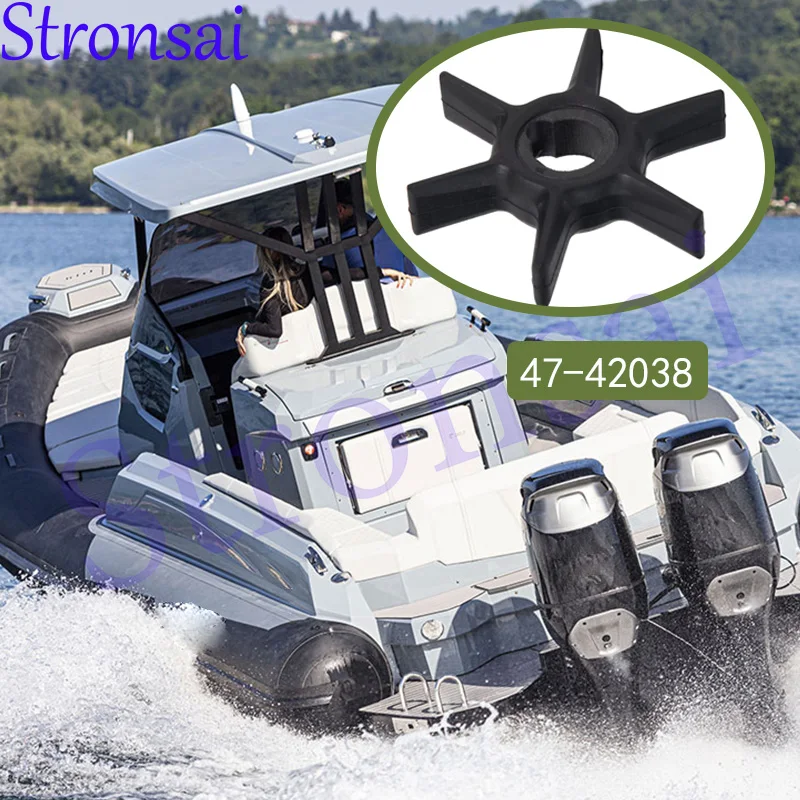 

47-42038 Крыльчатка подвесного водяного насоса для двигателя Mercury Mariner 6HP 8HP 9,9HP 15HP 47-42038-2 47-42038Q02