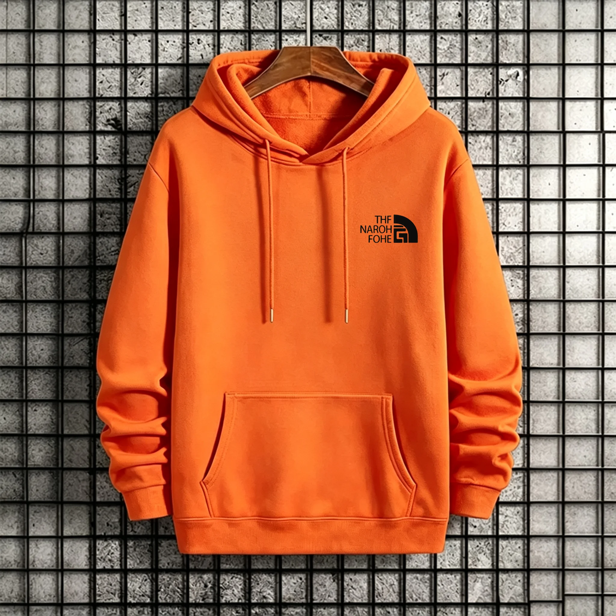 Herren-Hoodie Herbst Winter Hochwertiger Warmer Pullover Männlicher Alltags-Freizeitmode Pullover Outdoor Fitness Sportlicher Kapuzenpullover – Detail 1