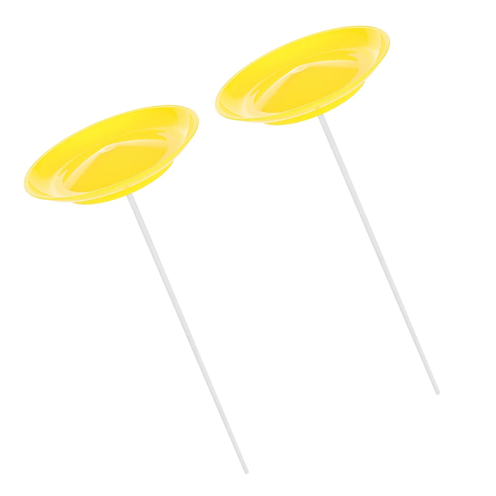 2個のサーカスジャグリングプレートセット、スティック付き、軽量プラスチックディスク、アクロバットパフォーマンス、回転スキルトレーニングプロップ用