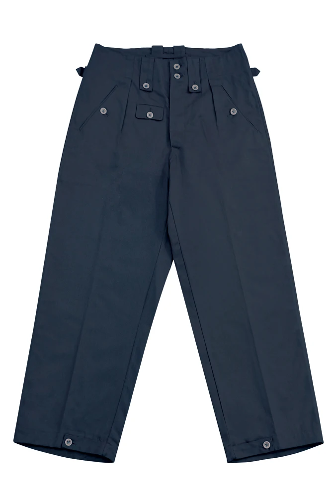 Afrikakorps, pantalon de campagne M43, bleu, gris, allemand, wftwaffe DAK/Tropical, WWII, GUTH-011