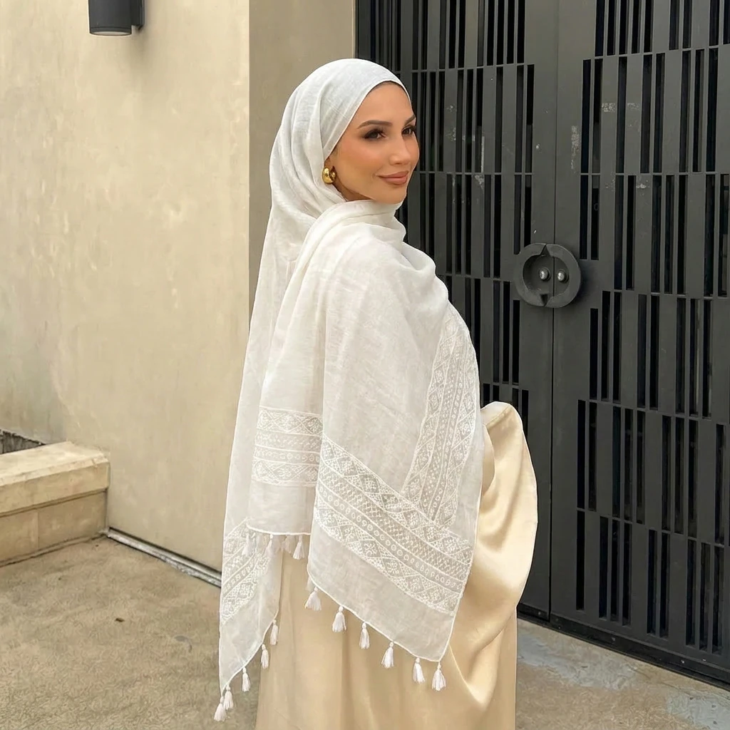 

Luxury Brand Scarf Floral Cotton Shawl Lady Wrap Large Pashmina Hijab Headband Scarves Islamic Turban Bufanda Foulard Stoles