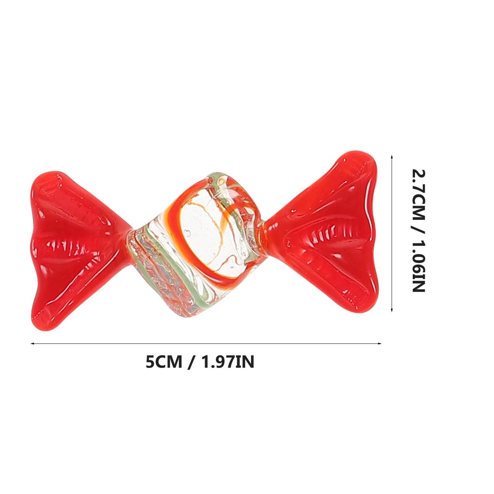 Szklane ozdoby cukierkowe 12 szt. Ręcznie robione dekoracje na imprezy, wesela, Boże Narodzenie, rekwizyty cukierkowe, rękodzieło, artykuły świąteczne, ozdoby.