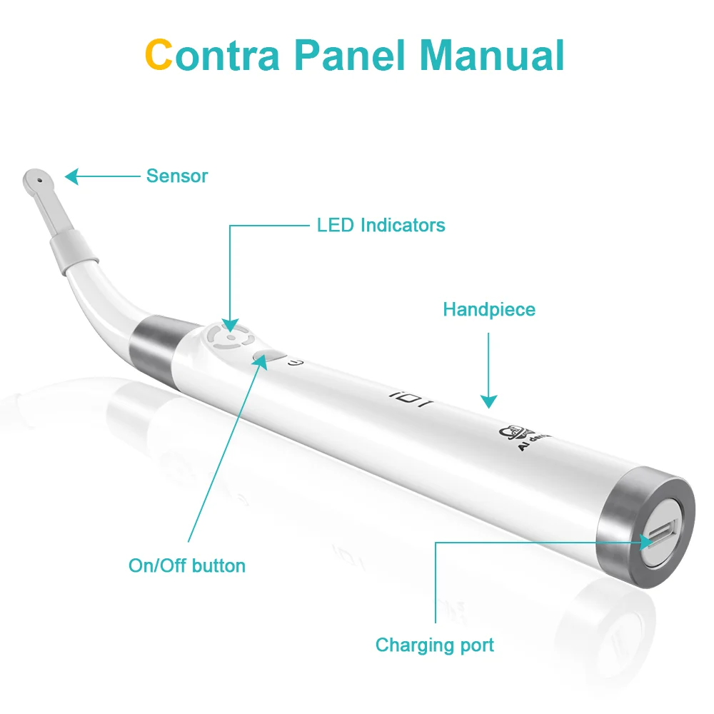 AI-iD1 Dental Implant Locator Detector with 3 Modes Precise Sensor Smart Find Implant Screw can 360° Rotation Portable Finder