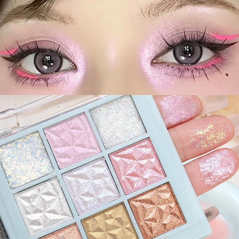 Paletas de sombra de ojos nacaradas a prueba de agua brillo de larga duración fácil de colorear sombra de ojos de Color marrón tierra cosméticos de maquillaje de ojos