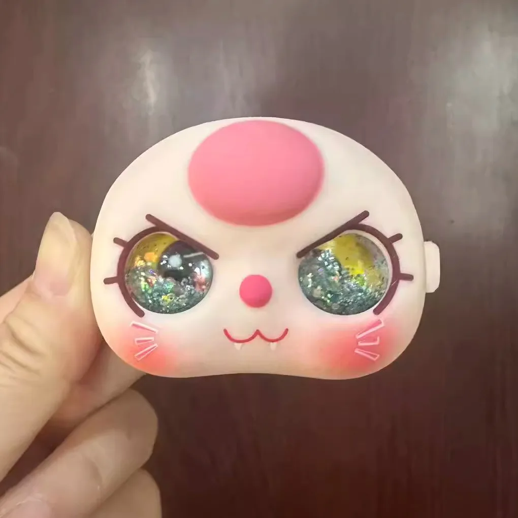 In Stock Hot Suitable For 80% Baby Three Cute Cat Face Expression Handmade Vinyl Faces Substitute High Quality Accessory Toy
