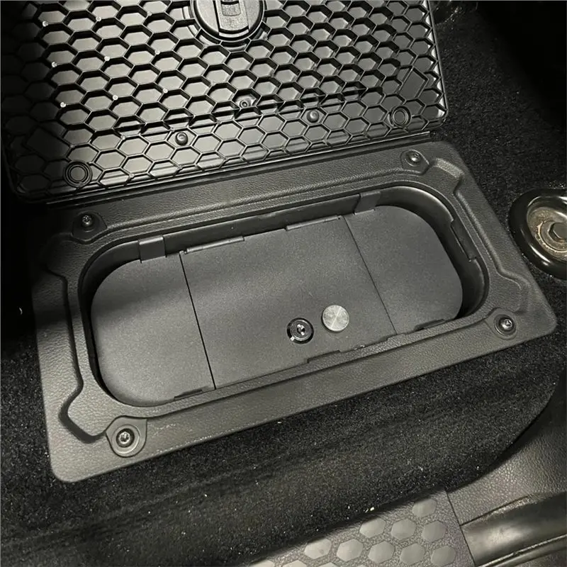 New-Security Lid For Rear Seat Floor Locking Storage Box For Dodge Ram 1500/2500/3500 2009-2018 Rear Seat Organizer Tray