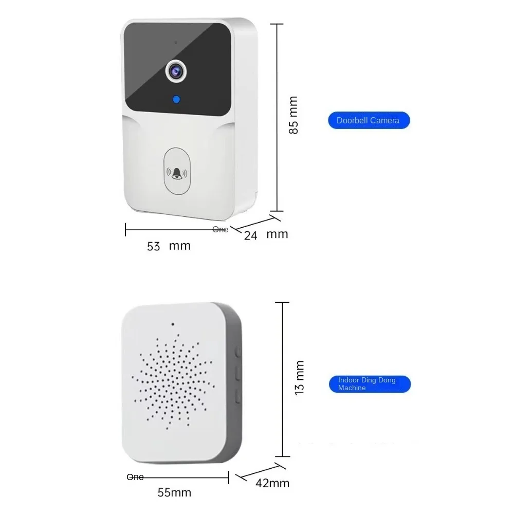 HD Wireless Doorbell Remote Access Easy Installation Doorbell Camera Security Video Intercom Infrared Night Vision