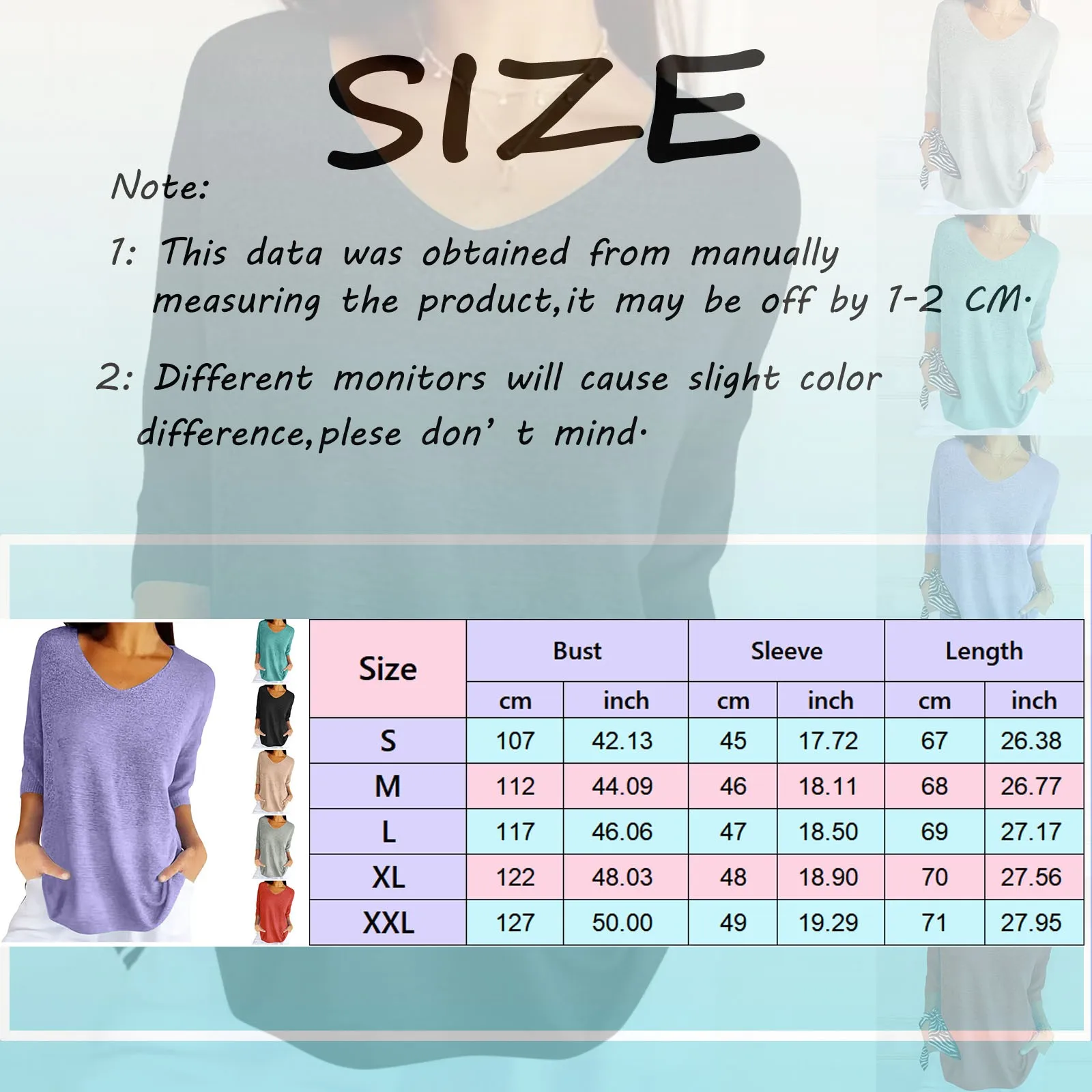 Simple Casual Solid Loose-fitting Sweater Women New Spring V Neck Bottoming T-shirt Autumn Half Sleeve Thin Knitted Top Pullover