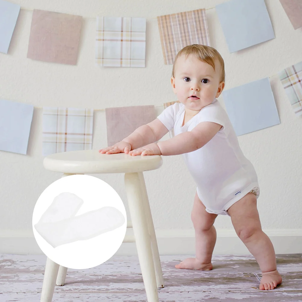 ผ้าคาดเอวเด็กแรกเกิด 6 ชิ้น ผ้าฝ้าย ป้องกันสายสะดือ สำหรับเด็กทารก สีขาว