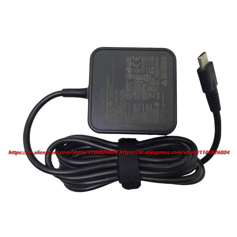 Imagem -02 - Genuine Delta Laptop Charger Adaptador ac Usb-c tipo c 45w Adp45xe b ac Dth1320 Fonte de Alimentação Oem 20v 2.25a