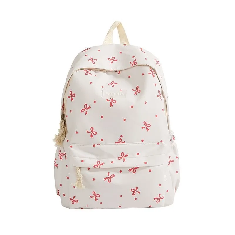 

Women bow schoolbag college students casual and versatile backpack travel backpack for girls