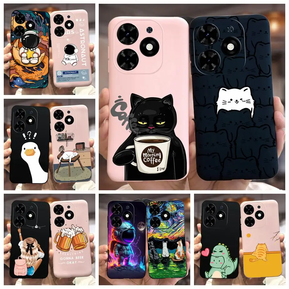 For Infinix Hot 40 Pro Case Hot40 X6836 X6837 Cute Fashion Cartoon Cover Soft TPU Phone Case For Infinix Hot 40i Hot40 Pro Shell