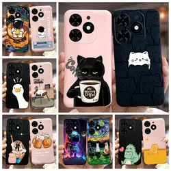 For Infinix Hot 40 Pro Case Hot40 X6836 X6837 Cute Fashion Cartoon Cover Soft TPU Phone Case For Infinix Hot 40i Hot40 Pro Shell