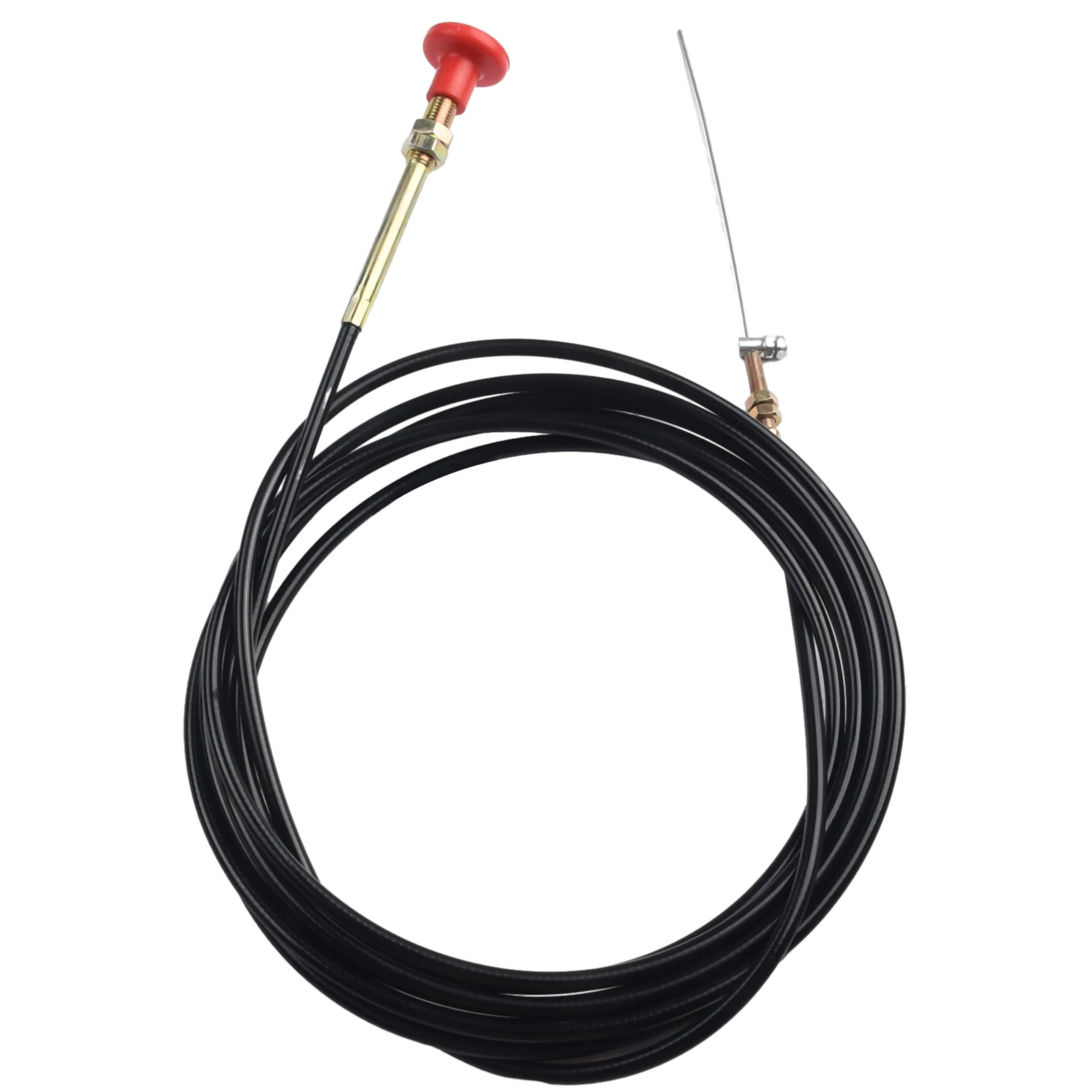 Throttle Kill Wire for Forklift Car Truck Marine Excavator Drilling Rig Engine Shutdown Cable with Red Control Knob