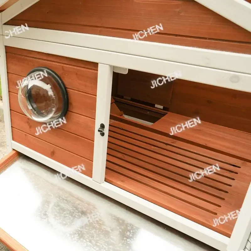 

Уличный большой вольер для животных из массива дерева в стиле загородного дома/виллы, для разведения, для сельской местности